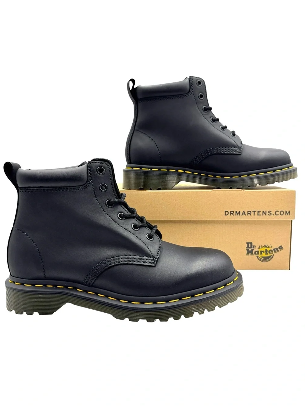 Dr. Martens 939 Ben Boot Black Leather Combat Hiker Boot Unisex US M7 / W8